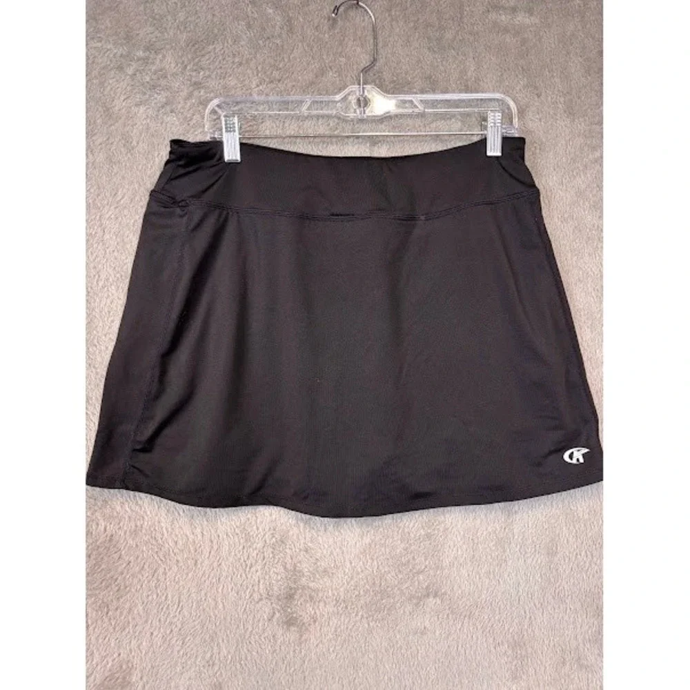 GK Elite Black Athletic Skort Built-in Shorts Womens XL Performance Tennis Golf